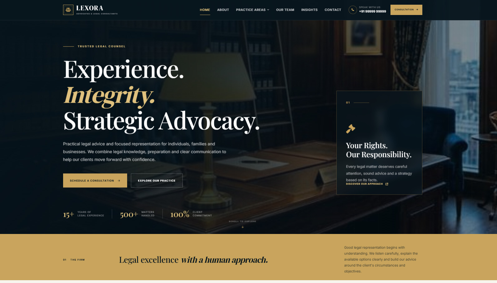 Lexora Legal – Law Firm Website